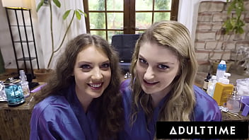 ASMR Fantasy - Lesbian Hair Stylists Elena Koshka and Bunny Colby Fuck In Front Of You - POV