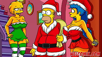 Christmas Present&excl; Giving his wife as a gift to beggars&excl; The Simptoons&comma; Simpsons Hentai