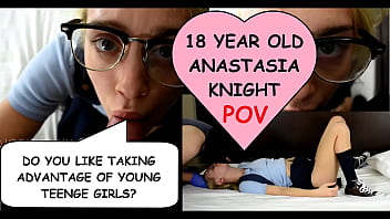 "Do you like taking advantage of age girls&quest;" asks 18 year old student Anastasia Knight to creepy old man Joe Jon