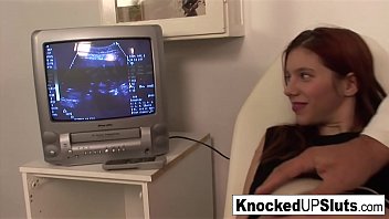Knocked up redhead sucks and fucks in the doctor&apos;s office