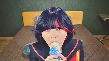 Ryuko Matoi was fucked by Naked Teacher in all holes until anal creampie - POV Cosplay Anime Spooky Boogie