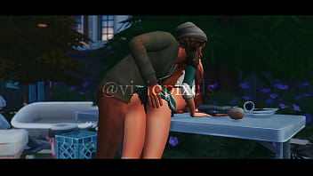 Sorority Slut Cucks Fraternity Boyfriend With Old Homeless Man And Threesome – Sims 4