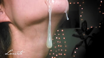 Enthusiastic Close Up Blowjob w  Throbbing Cum In Mouth - Pulsating Dick